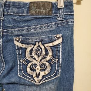 Soundgirl Bootcut Jeans Embellished Back Pockets Y2K 90 2000